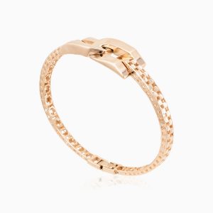 دستبند طلا 18 عیار زنانه مدل ساعتی کد BL0003
