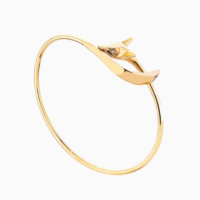 دستبند طلا 18 عیار زنانه فانتزی مدل فاکس کد BL0080