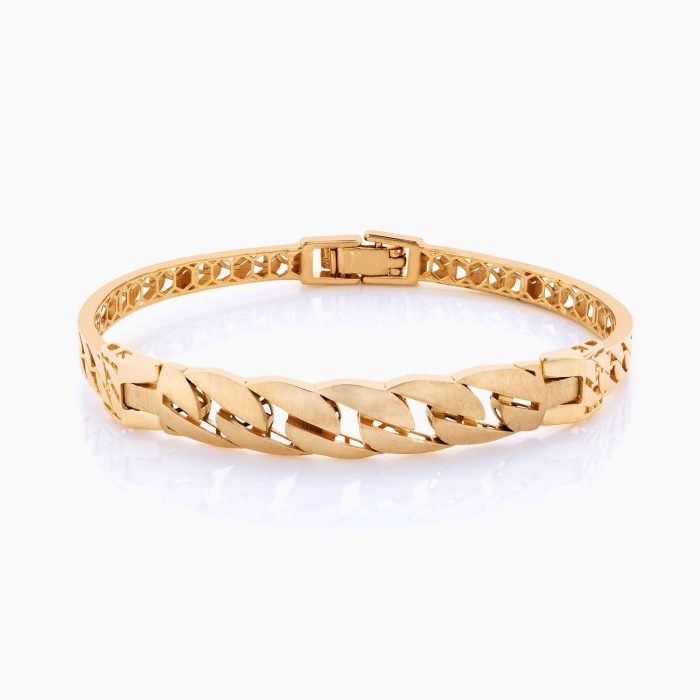 دستبند طلا 18 عیار زنانه النگویی کد BL0088