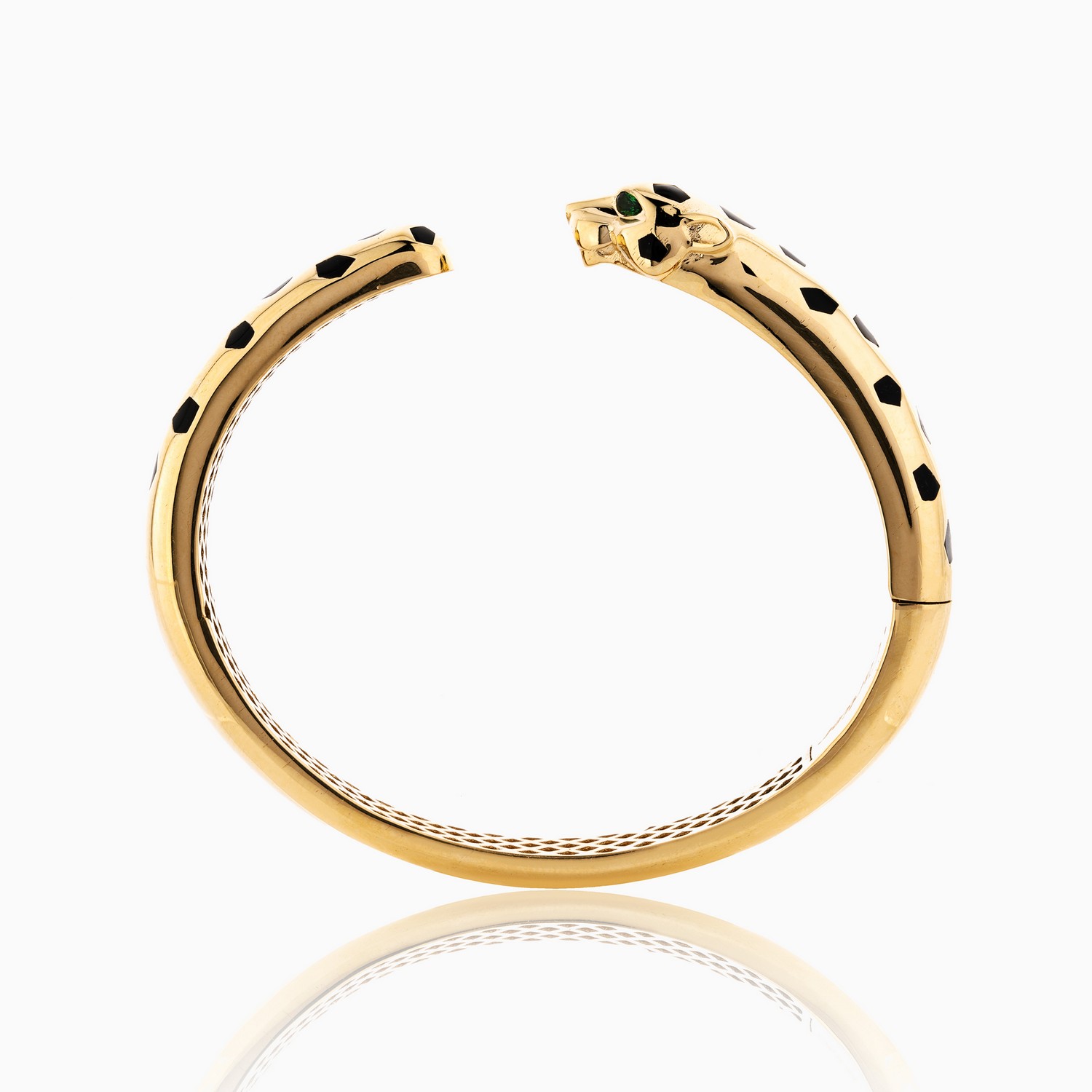 دستبند طلا 18 عیار زنانه اسپورت مدل کارتیر پلنگ کد BL0092