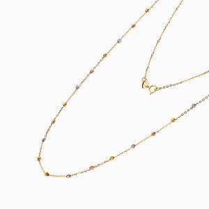گردنبند طلا 18 عیار زنانه زنجیری مدل آلبرنادو کد NL0177