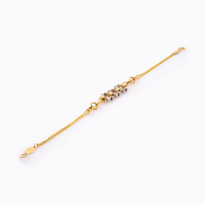 دستبند طلا 18 عیار زنانه زنجیری مدل آلبرنادو کد BL0383