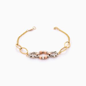 دستبند طلا 18 عیار زنانه زنجیری مدل آلبرنادو کد BL0394