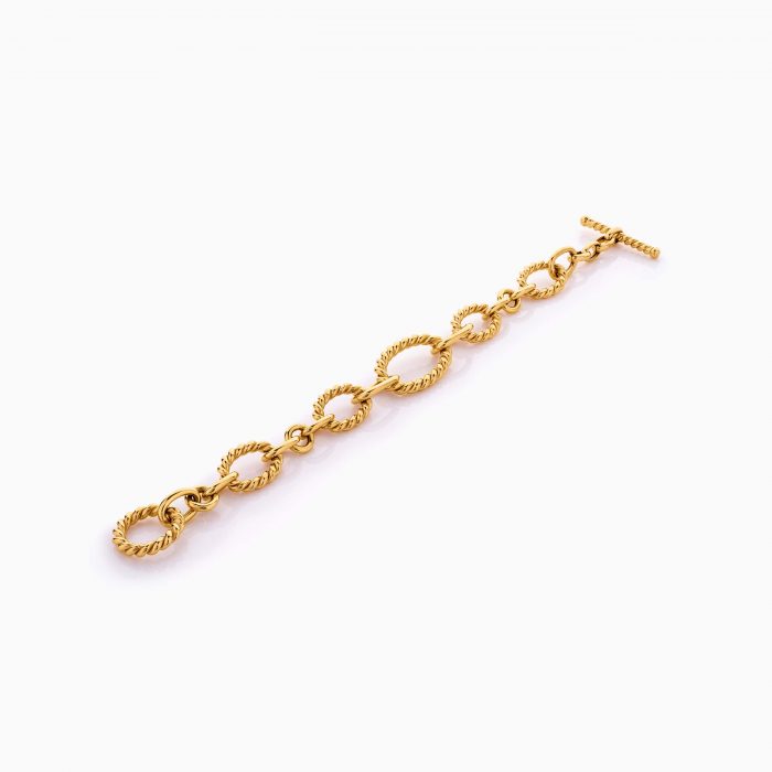 دستبند طلا 18 عیار زنانه اسپورت مدل یورمن کد BL0423