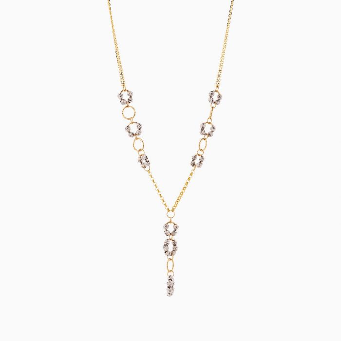 گردنبند طلا 18 عیار زنانه زنجیری مدل آلبرنادو کد NL0265