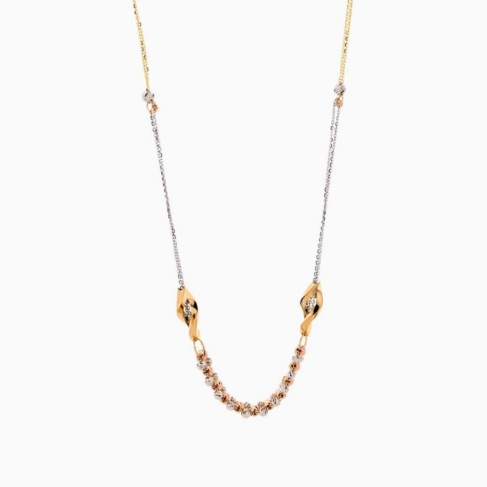 گردنبند طلا 18 عیار زنانه زنجیری مدل آلبرنادو کد NL0284