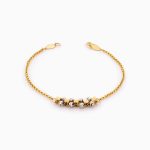 سرویس طلا 18 عیار زنانه زنجیری مدل گوی و مکعب کد ST0147