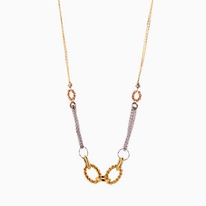 گردنبند طلا 18 عیار زنانه زنجیری مدل یورمن کد NL0293